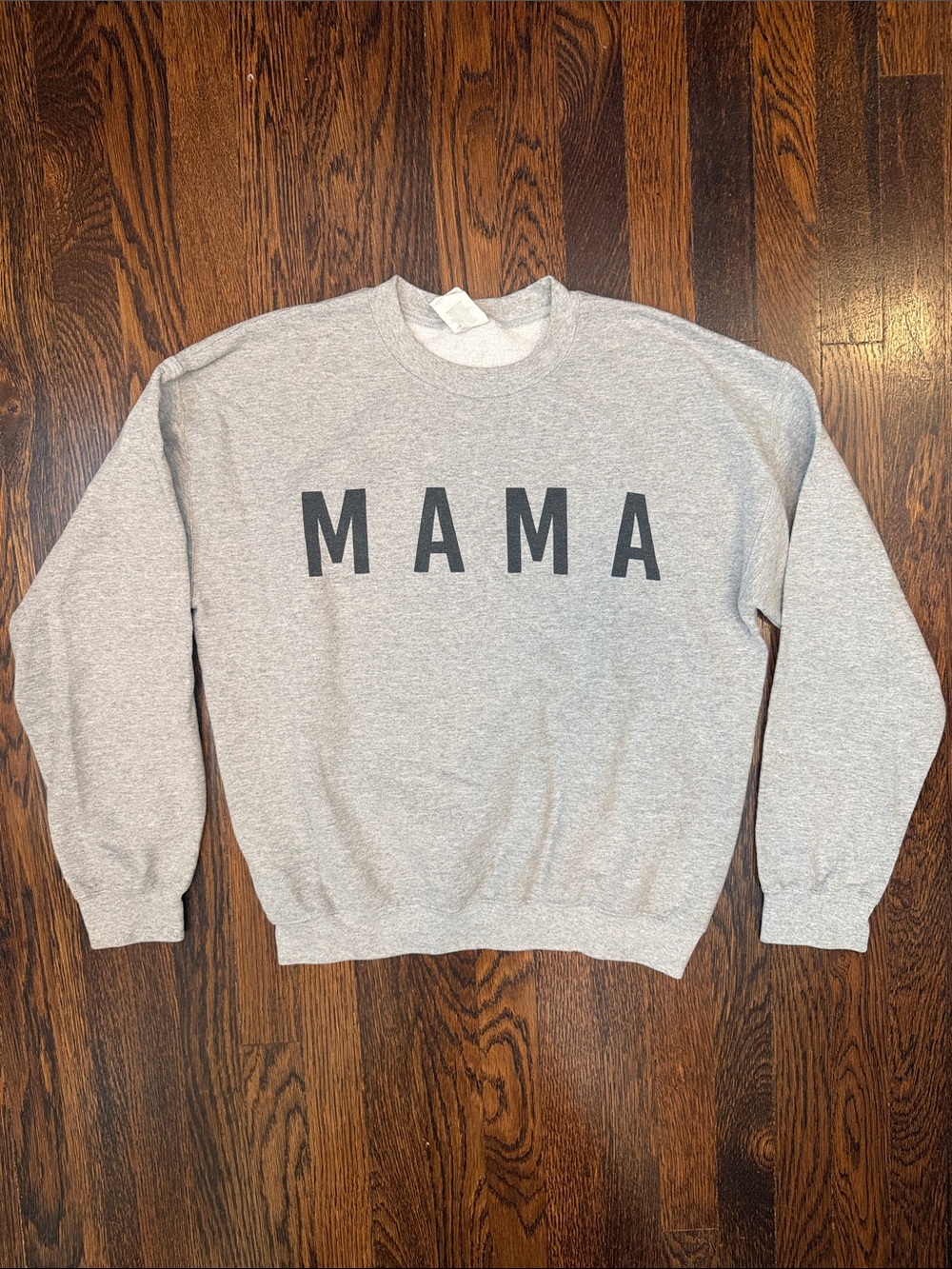 Gildan Gray "MAMA" Crewneck Sweatshirt